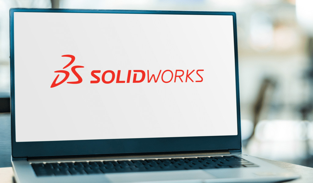 White solidworks laptop