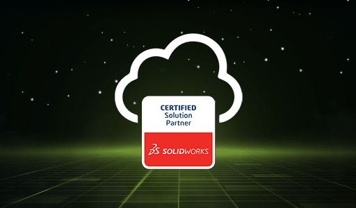 Certified SOLIDWORKS in the Cloud logo